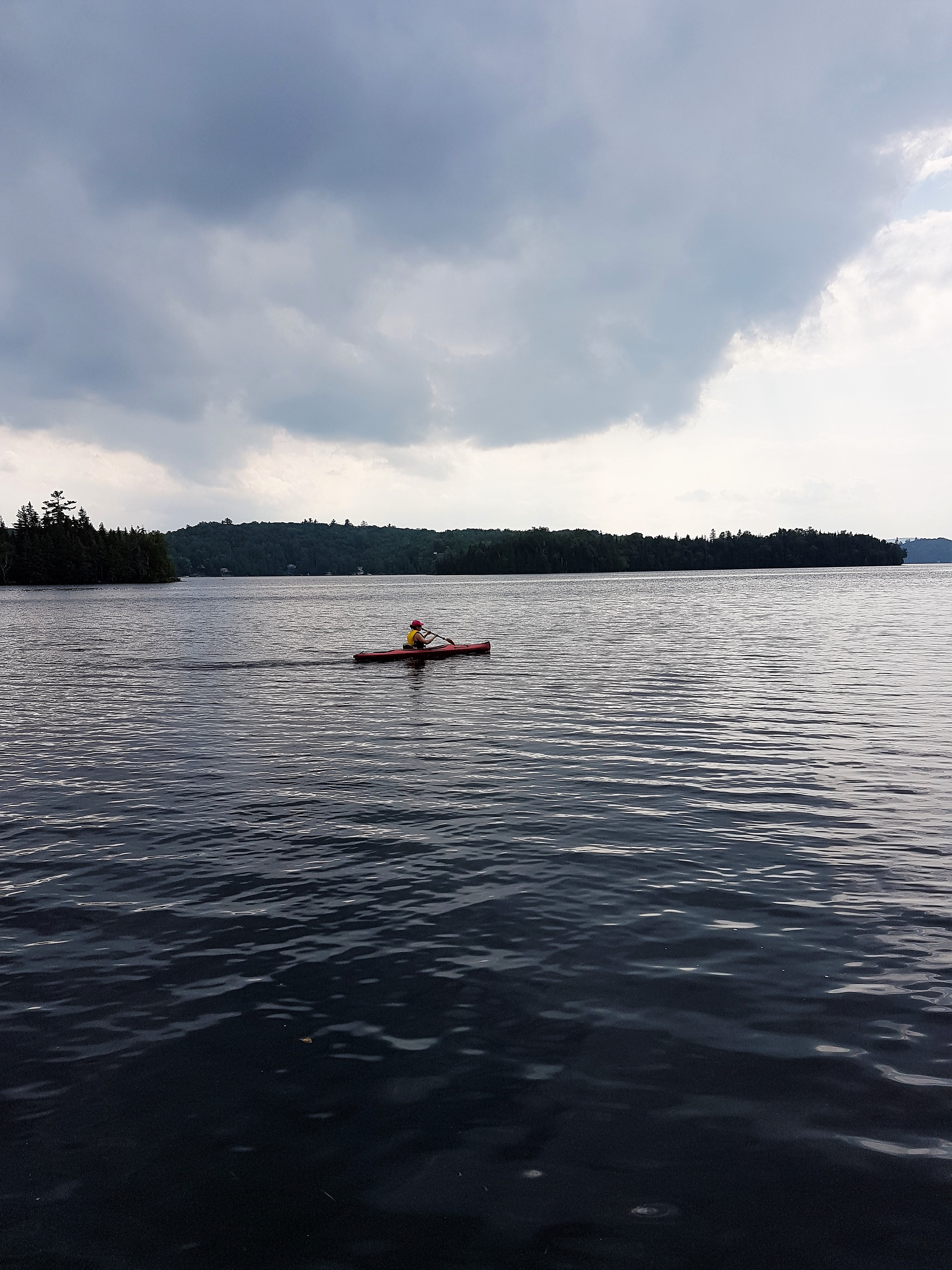 kayak, summer, lake